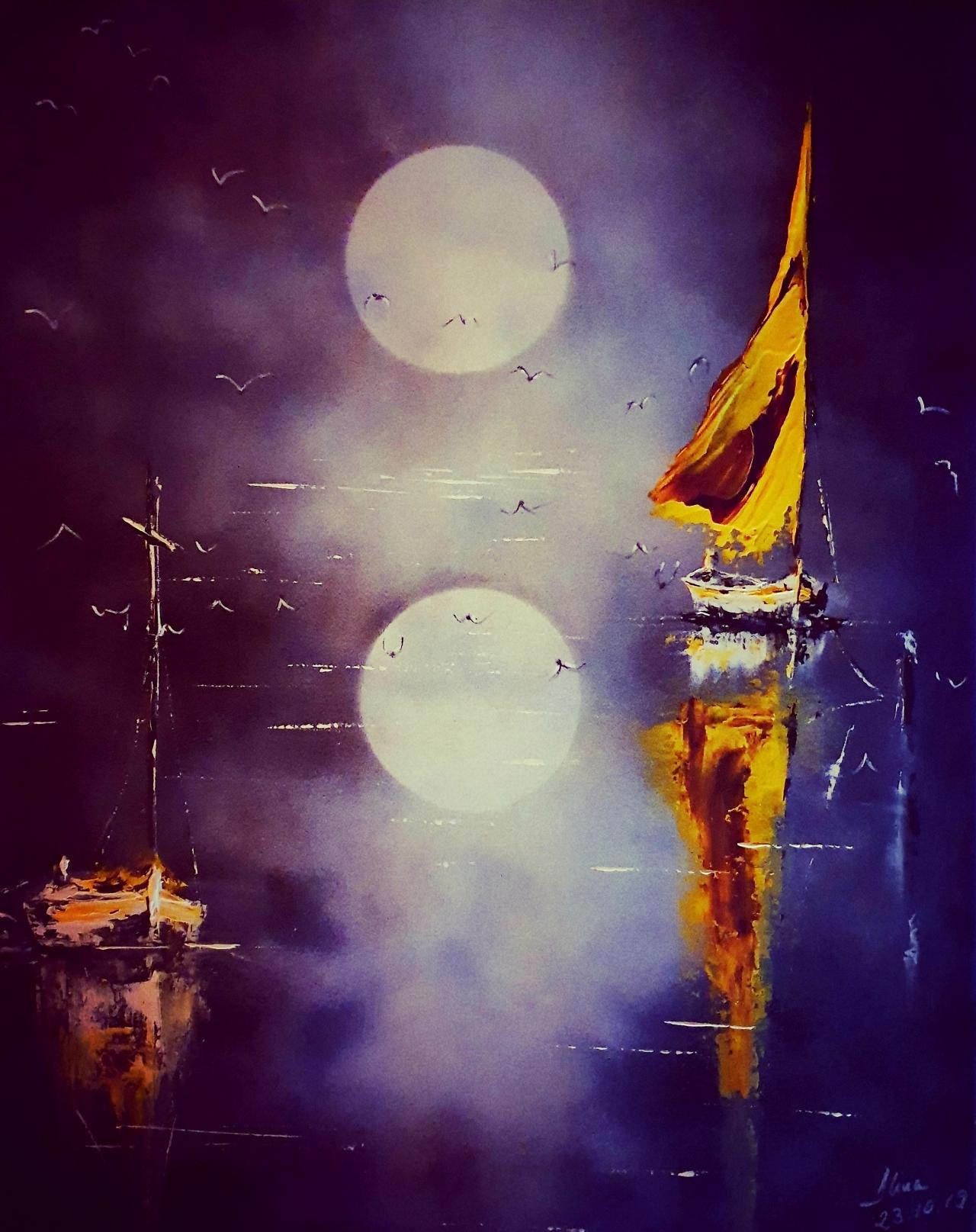 ArteDiAlina.com painting: near the shore 2